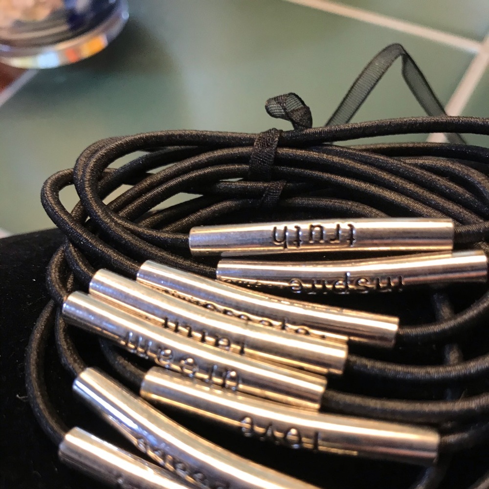 Set 8 Stretch Bracelets Size Small. Inspirational - image 1